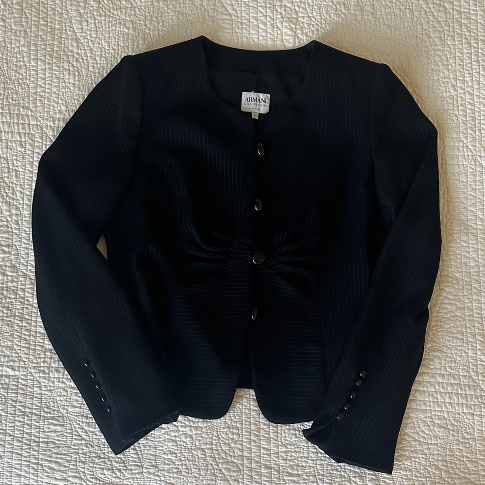 Armani Collezioni Black Tailored Women's Blazer Size 8